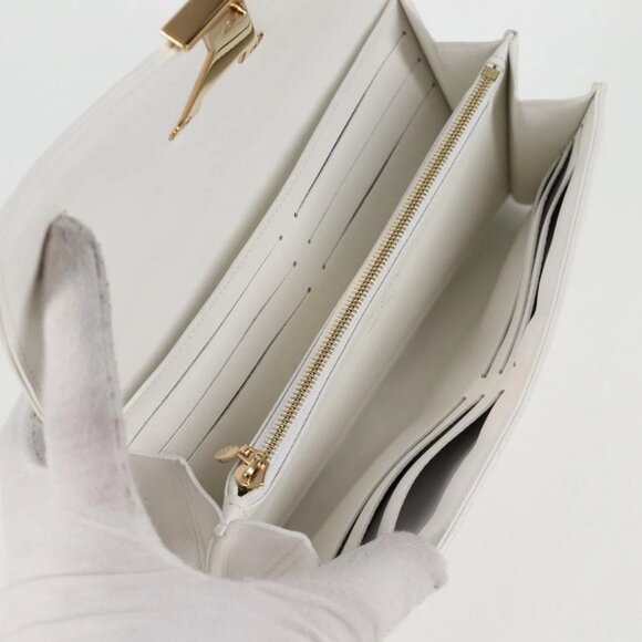 LOUIS VUITTON Flower Portefeuille Capsine Wallet White M11417 LV Auth ac3766SAM - Picture 10 of 16